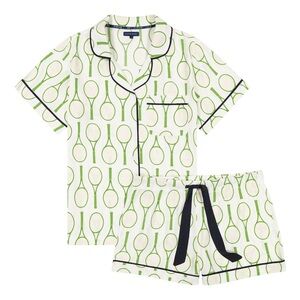 NWT Katie Kime “Tennis Time” Pajama Set - Size M